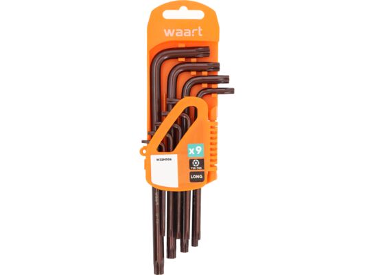 Klucz Torx z otworem wydłużony T10-50 S2 komplet 9 szt. Jufisto