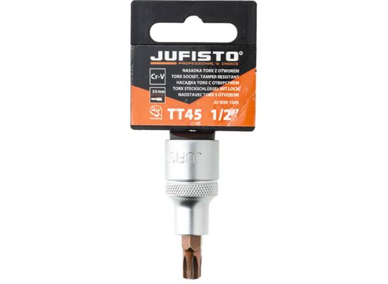 Nasadka Torx wewnętrzny z otworem TT45 x 55 mm 1/2'' Jufisto