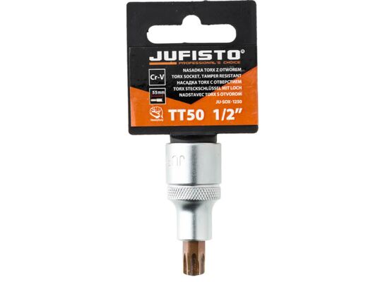 Nasadka Torx wewnętrzny z otworem TT50 x 55 mm 1/2'' Jufisto