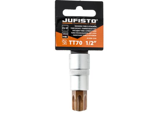 Nasadka Torx wewnętrzny z otworem TT70 x 55 mm 1/2'' Jufisto