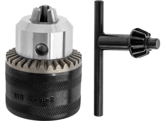 Uchwyt wiertarski zębaty z kluczykiem 3-16mm mocowanie gwint 1/2''-20UNF Drel