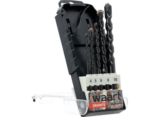 Wiertło do granitu Granit 4 5 6 8 10 mm zestaw 5 szt. Jufisto