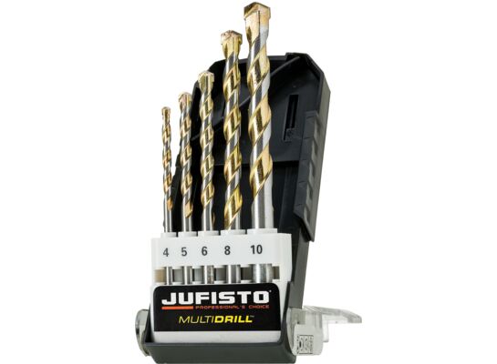 Wiertło uniwersalne Multidrill 4 5 6 8 10 mm zestaw 5 szt. Jufisto