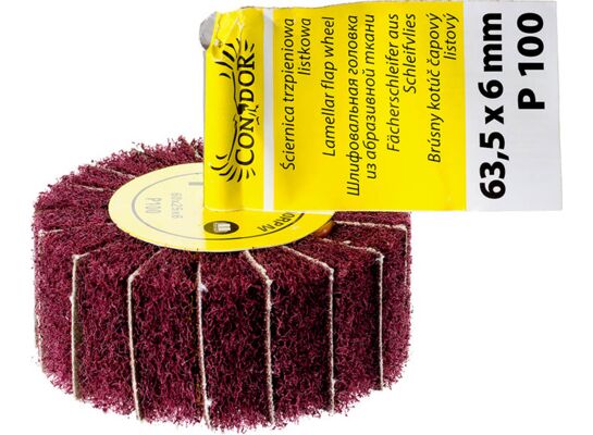 Ściernica trzpieniowa listkowa 63,5 x 6 mm P100 Drel