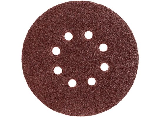 Krążek ścierny na rzep z otworami 150 mm P 60 zestaw 5 szt. Drel