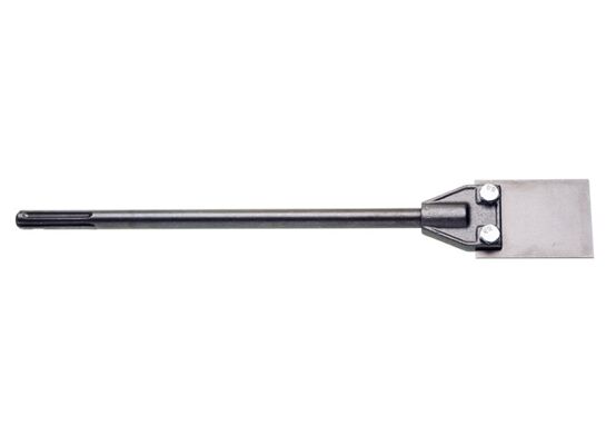 Dłuto płaskie 18 x 400 mm z płytką ze stali Hadfielda 100 x 75 mm chwyt SDS-max Jufisto