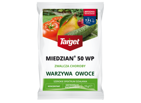 Środek grzybobójczy miedzian 50WP warzywa, owoce 15 g