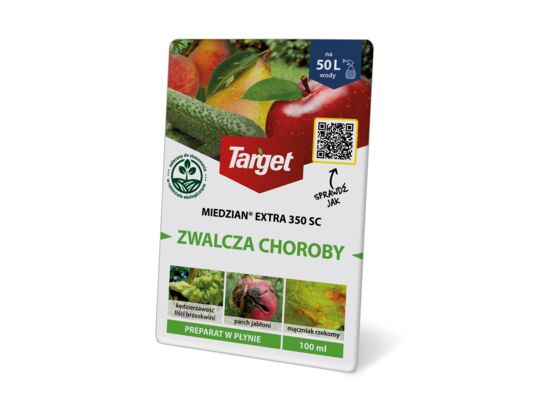 Środek grzybobójczy miedzian extra 350SC drzewa i krzewy owocowe, warzywa 100 ml
