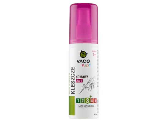 Płyn na kleszcze, komary i meszki dla dzieci 80 ml Vaco