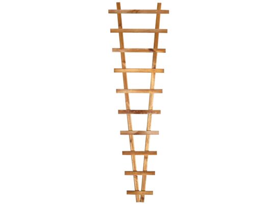 Kratka skośna bez ramy 45 x 150 cm impregnacja brązowa