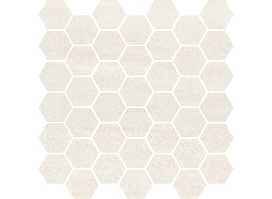 Mozaika BANTU CREAM HEKSAGON SMALL GLOSSY 29 x 29,7