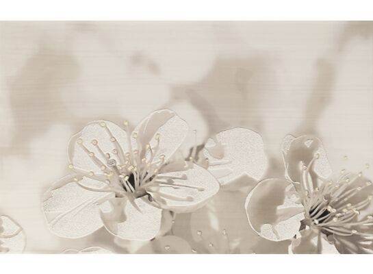 Dekor RAFFI LIGHT GREY FLOWER 40 x 50