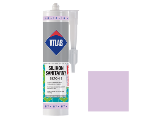Silikon sanitarny SILTON S 117 fioletowy 280 ml Atlas