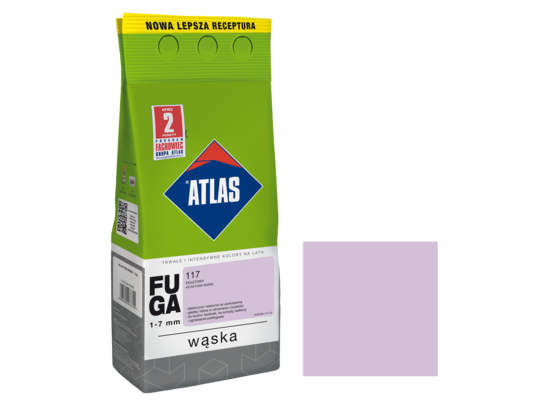ATLAS FUGA WĄSKA Zaprawa do spoin. (1-6 mm) kolor 117 FIOLETOWY, folia 2 kg