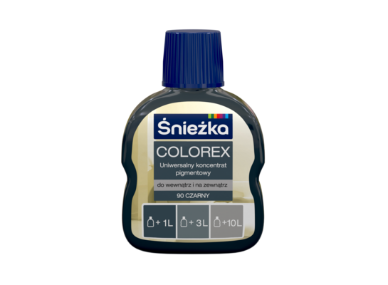 Colorex - Uniwersalny koncentrat pigmentowy 90-czarny 100 ml Śnieżka