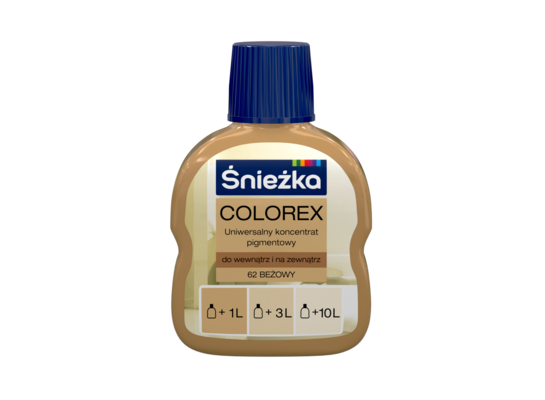 Colorex - Uniwersalny koncentrat pigmentowy 62-beżowy 100 ml Śnieżka