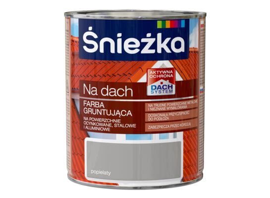 Farba gruntująca na dach popielaty 0,75 l Śnieżka