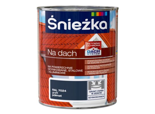 Farba na dach grafit RAL7024 0,75 l Śnieżka