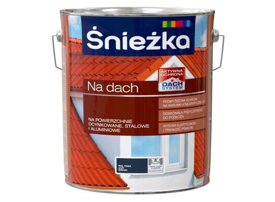 Farba na dach grafit RAL7024 10 l Śnieżka