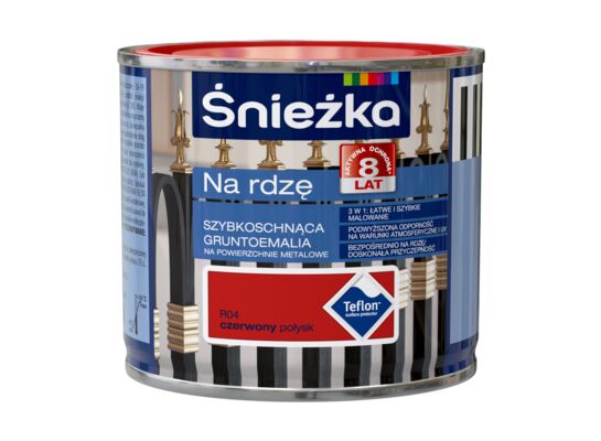 Gruntoemalia na rdzę czerwony R04 Połysk 0,2 l Śnieżka