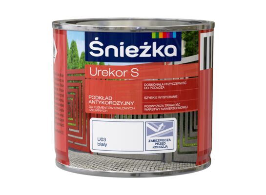 Podkład antykorozyjny Urekor S U03 biały 0,2 l Śnieżka