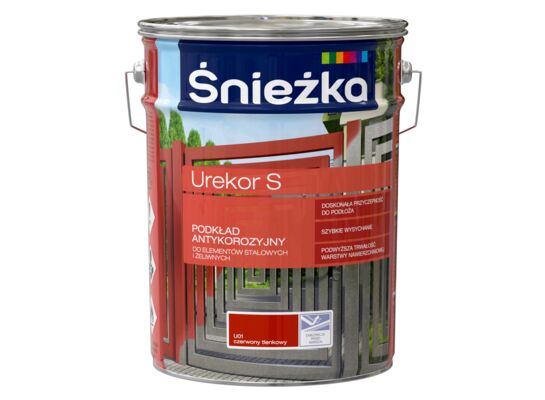 Podkład antykorozyjny Urekor S U01 czerwony tlenkowy 5 l Śnieżka