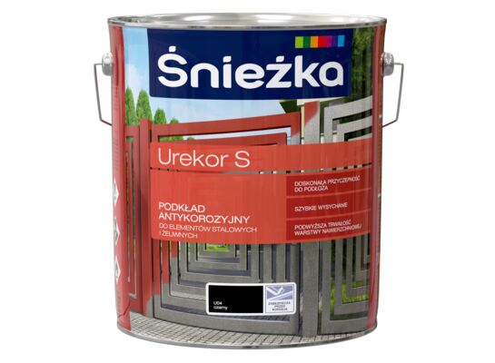 Podkład antykorozyjny Urekor S U04 czarny 10 l Śnieżka