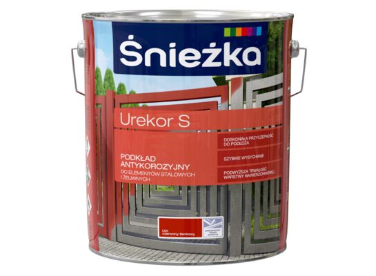 Podkład antykorozyjny Urekor S U01 czerwony tlenkowy 10 l Śnieżka
