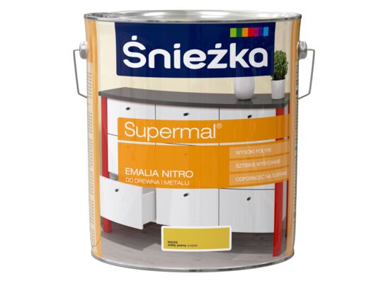 Supermal Emalia Nitro żółty jasny N535 10 l Śnieżka