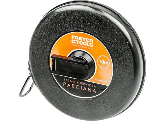 Taśma miernicza parciana 10 m x 12 mm FASTER TOOLS