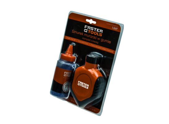 Sznurek murarski 30 m z kredą FASTER TOOLS