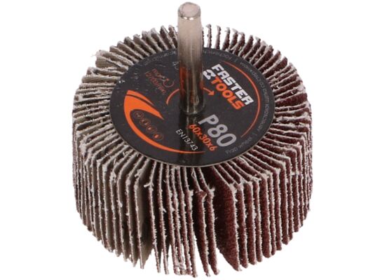 Ściernica listkowa z trzpieniem 60 x 30 mm 80 g FASTER TOOLS