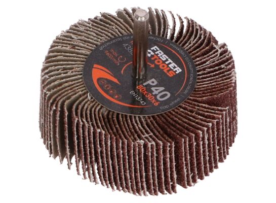 Ściernica listkowa z trzpieniem 80 x 30 mm 40 g FASTER TOOLS