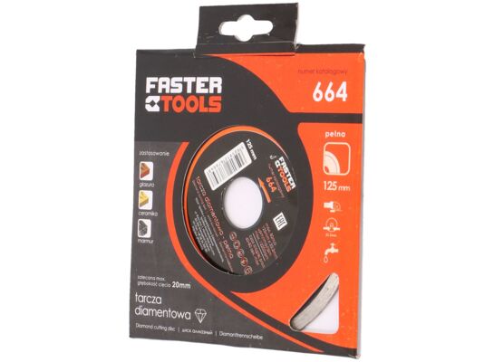 Tarcza diamentowa ciągła 125 x 22,2 mm FASTER TOOLS