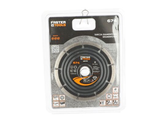 Tarcza diamentowa segmentowa 125 x 22,2 mm FASTER TOOLS