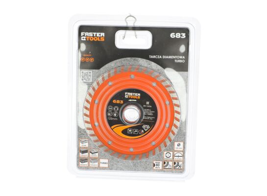 Tarcza diamentowa turbo 125 x 22,2 mm FASTER TOOLS