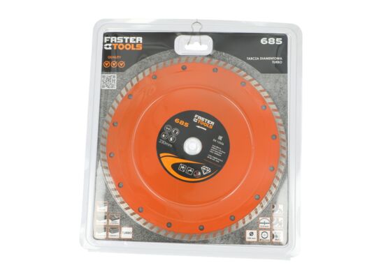 Tarcza diamentowa turbo 230 x 22,2 mm FASTER TOOLS