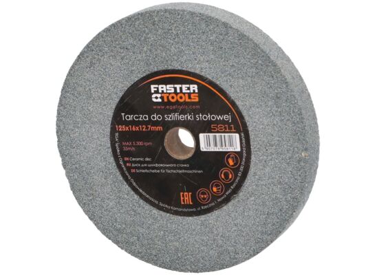 Tarcza do szlifierki stołowej 125 x 16 x 12,7 mm FASTER TOOLS