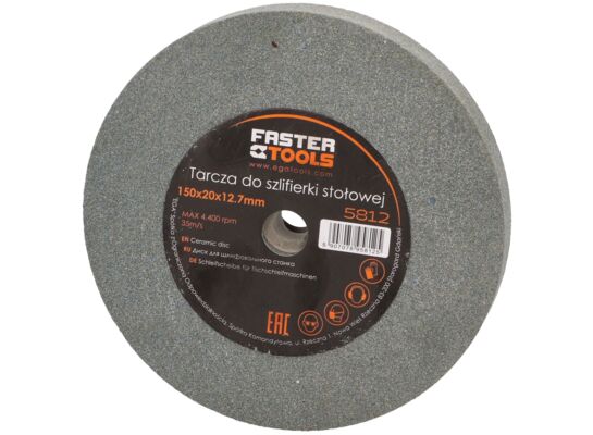 Tarcza do szlifierki stołowej 125 x 20 x 12,7 mm FASTER TOOLS
