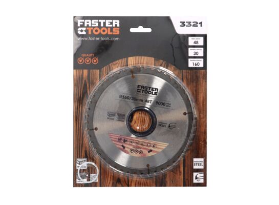 Tarcza widiowa do drewna 160 x 30 mm 48z. FASTER TOOLS