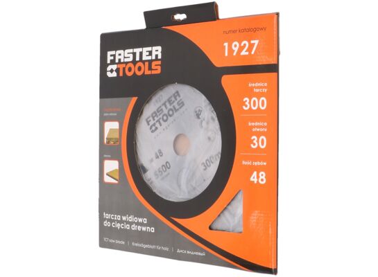 Tarcza widiowa do drewna 300 x 30 mm 48z. FASTER TOOLS