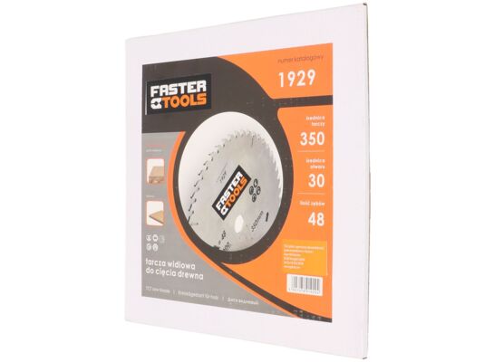 Tarcza widiowa do drewna 350 x 30 mm 48z. FASTER TOOLS