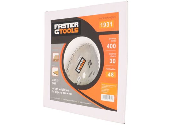 Tarcza widiowa do drewna 400 x 30 mm 48z. FASTER TOOLS
