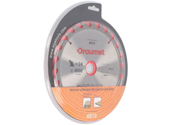 Tarcza widiowa do drewna 190 x 30 mm 24z. DRAUMET
