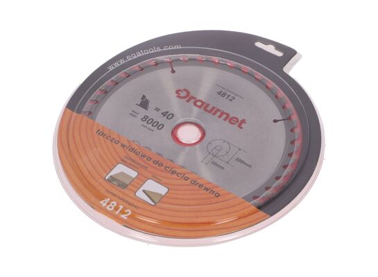 Tarcza widiowa do drewna 200 x 30 mm 40z. DRAUMET