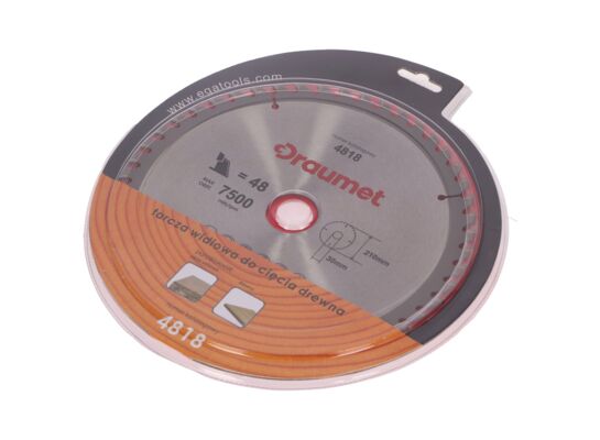 Tarcza widiowa do drewna 210 x 30 mm 48z. DRAUMET
