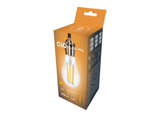 Żarówka Filament LED ORO-E27-FL-CLARO-7W-WW ciepła