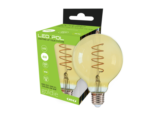Żarówka Filament LED ORO-E27-G95-FL-GOLDIE-4W-WW
