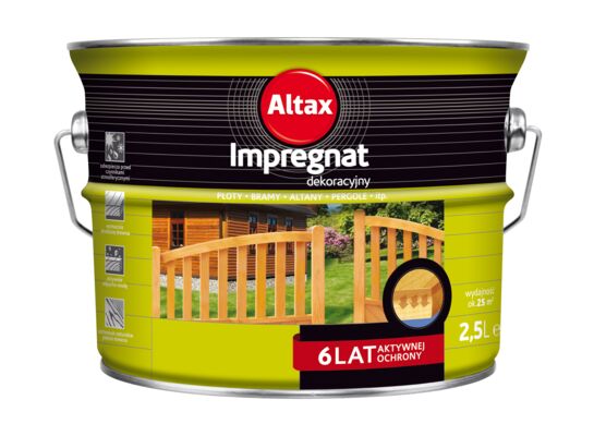 Impregnat dekoracyjny 2,5 l heban Altax