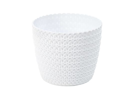 Osłonka MAGNOLIA JERSEY 16 cm biały